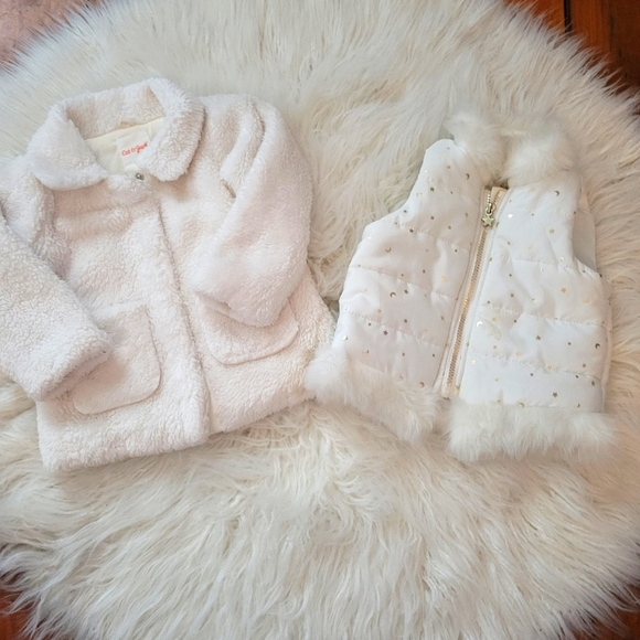 Cat & Jack Other - 2 Piece Lot 18 Months Vest and Sweater Jacket